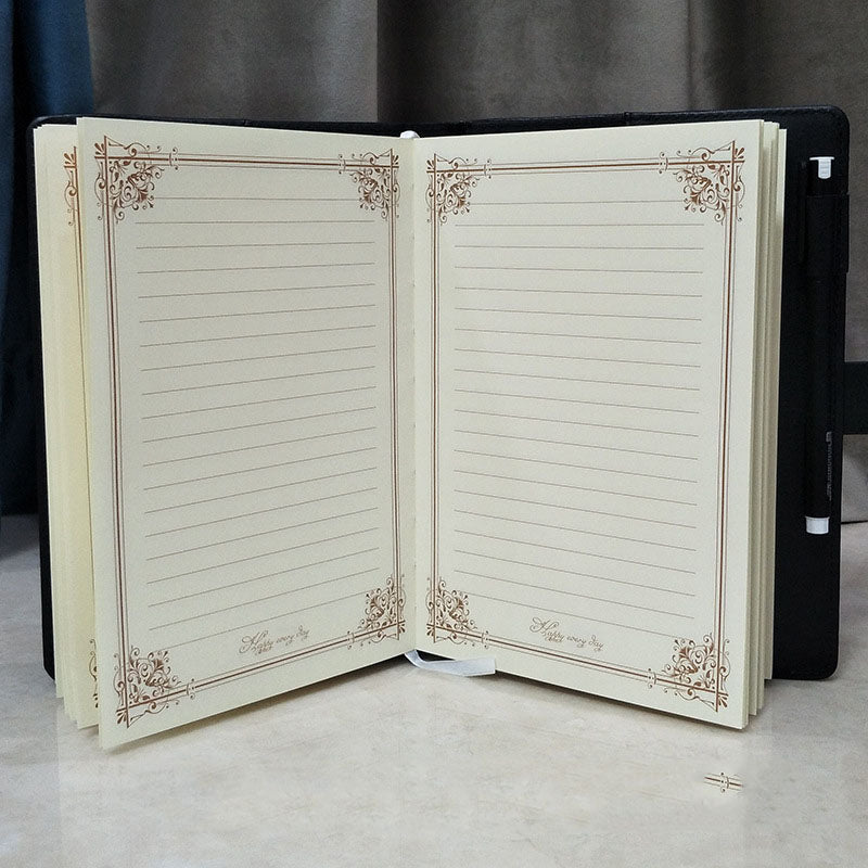 Pages lignées du carnet de rêves, conçues pour faciliter la retranscription et l’analyse des souvenirs oniriques.