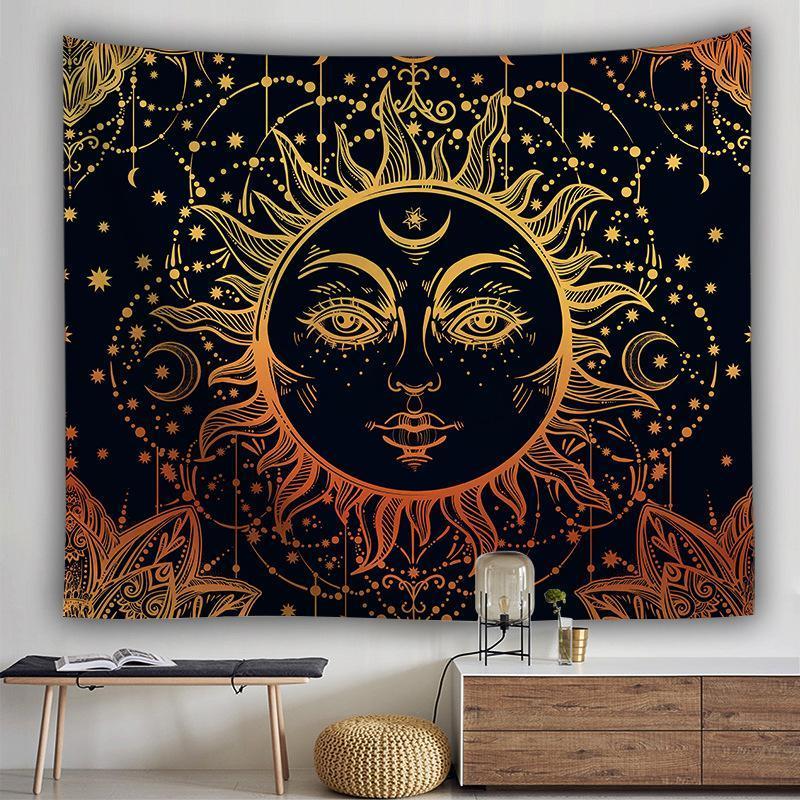 Tapisserie évoquant la puissance du soleil, une source d’énergie positive et de vitalité.